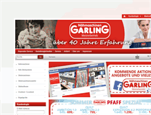 Tablet Screenshot of naehmaschinen-garling.de